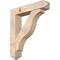 Ekena Millwork Funston Arts and Crafts Smooth Bracket w/ Offset Brace, Douglas Fir, 7 1/2"W x 36"D x 40"H BKT0806X36X40FST03SDF - alternate 1